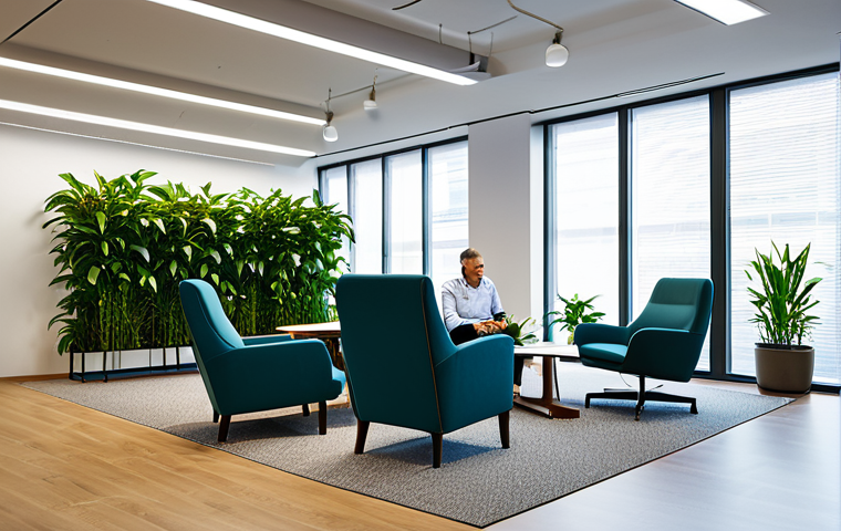 미술문화기획사의 업무 스트레스 관리법 - Collaborative Brainstorming Session**

"A bright and airy office space filled with fully clothed pro...