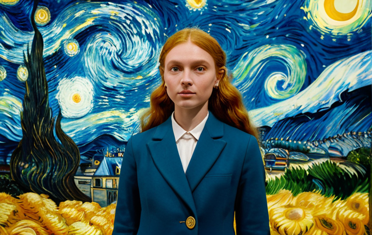 미술문화기획사의 글로벌 트렌드 분석 - Immersive Art Experience**
"A young woman in stylish Parisian clothing (fully clothed, appropriate ...