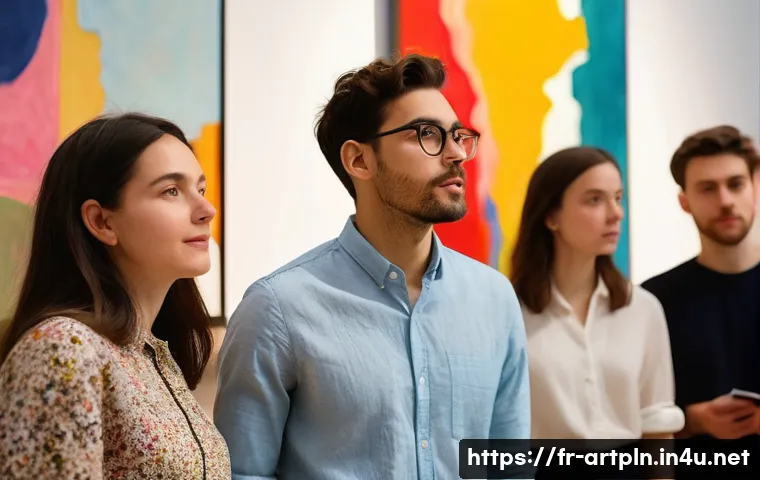 미술문화기획사의 홍보 및 마케팅 전략 - **Prompt: The Art of Storytelling and Authentic Connection**
    A diverse group of adults and young...